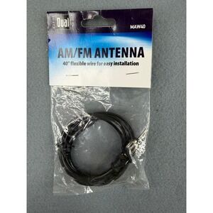 Dual AM/FM Antenna Marine 40" Black Flexible Wire MAW40 Boat Radio Accessory